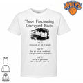Three Fascinating Graveyard Facts Funny Sarcastic Dark Humor Text Design Shirt
