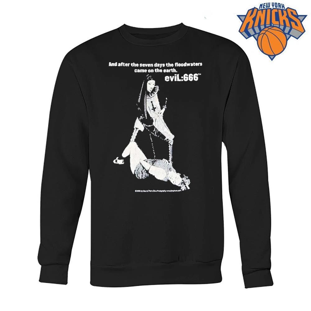 Evil 666 Nun Gothic Dark Humor Graphic Shirt