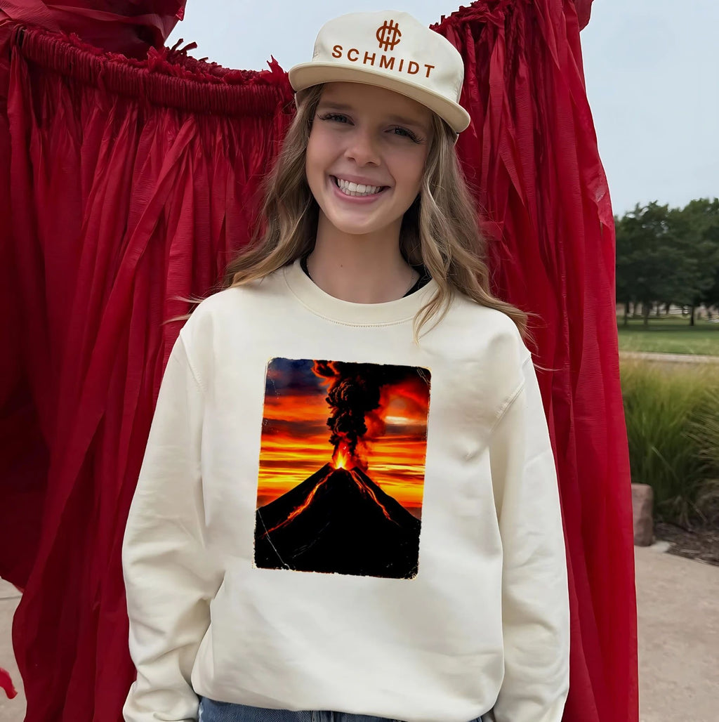 Volcanic eruption sunset landscape volcano shirt
