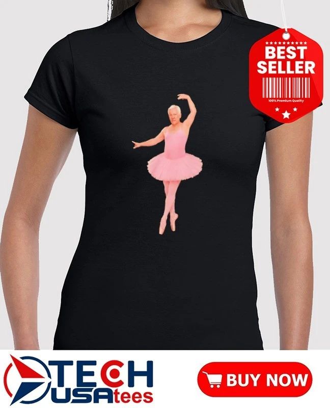 Geddy Lee wearing Pink Ballerina Alex Lifeson shirt