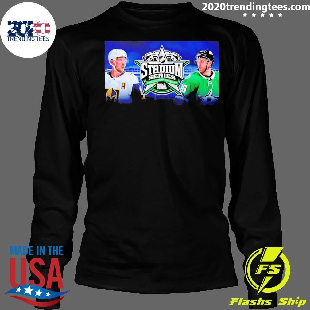 Vegas Golden Knights vs Dallas Stars 2027 Navy Federal Credit Union NHL Stadium Series Shirt