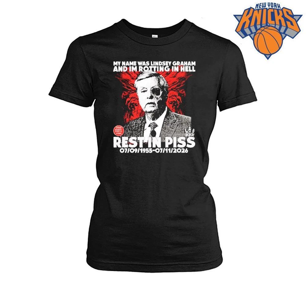 Lindsey Graham Rest In Piss Anti Political Satire shirt