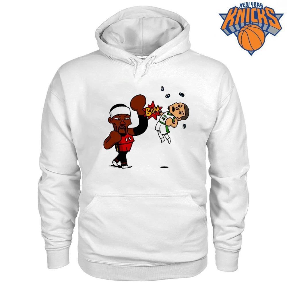 Funny Cartoon Basketball Dunk Bam Punch Meme Sports Graphic Shirt