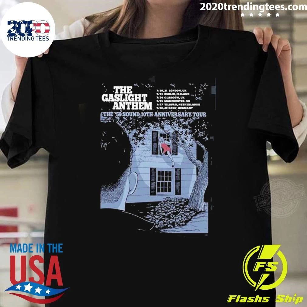 The Gaslight Anthem The 59 Sound 10th Anniversary Tour 2026 Shirt