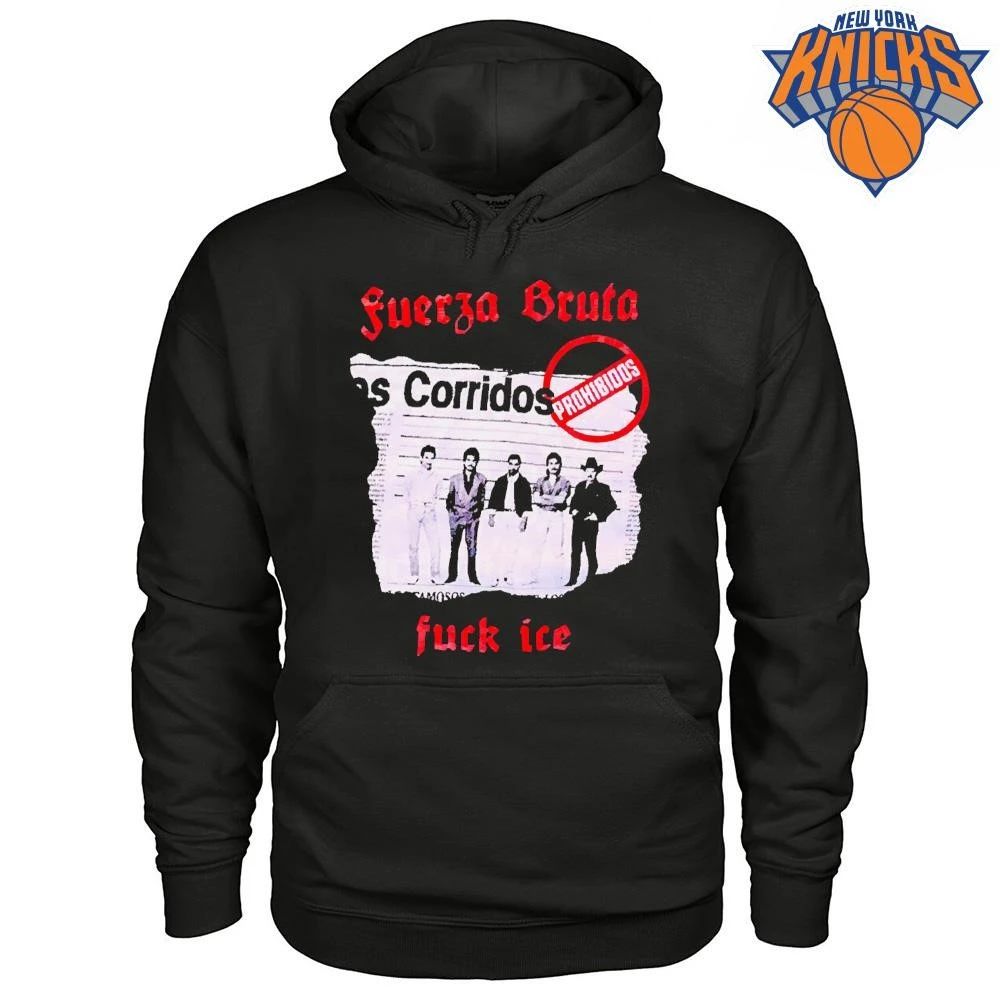 Fuerza Bruta Los Corridos Prohibidos Mexican Band Mugshot Newspaper Graphic Shirt