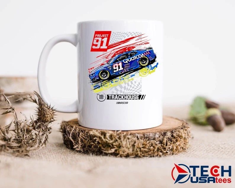 Trackhouse Racing Team Collection Kevin Magnussen Project91 Qualcomm Car shirt