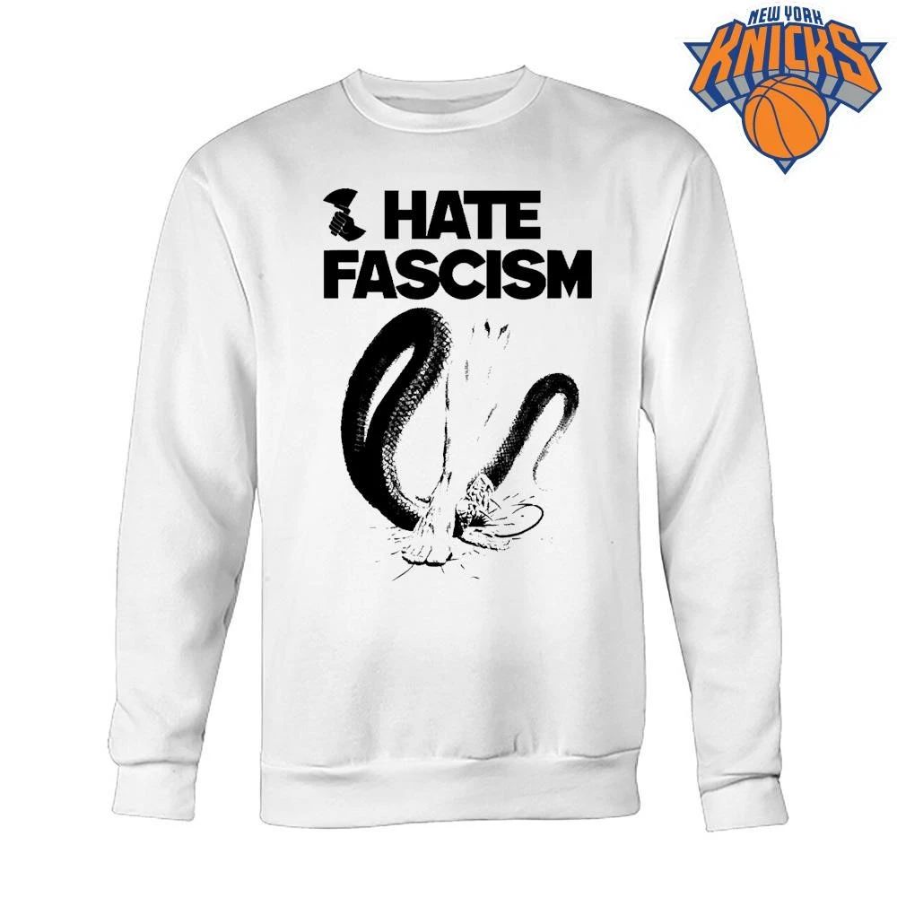 Hate Fascism Anti Fascist Graphic Art T shirt