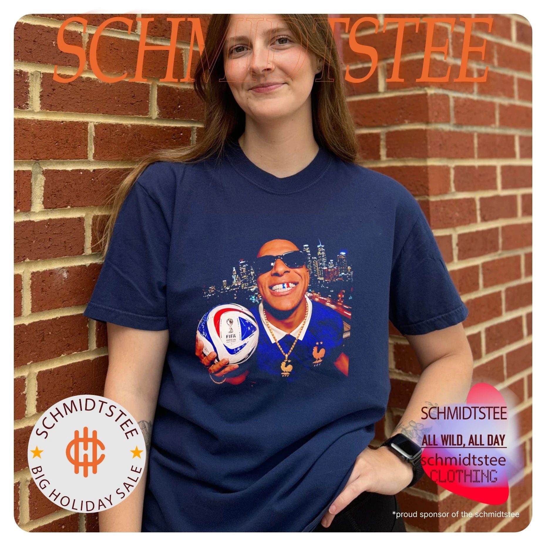 World Cup 2026 Kylian Mbappe France flag teeth shirt