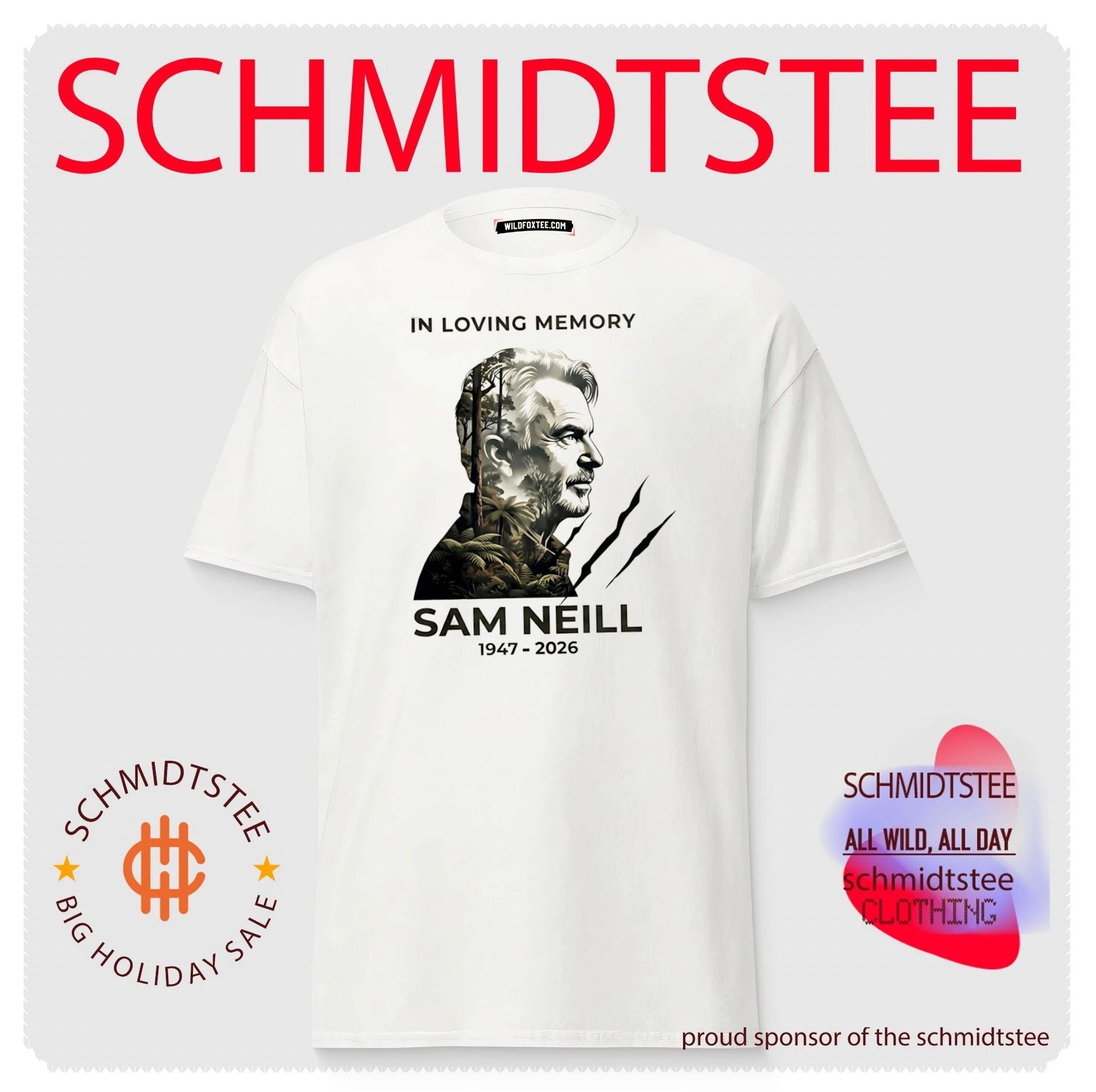 In Loving Memory Sam Neill 1947 2026 shirt
