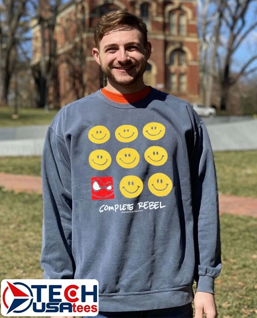 Complete Rebel smile emoji shirt
