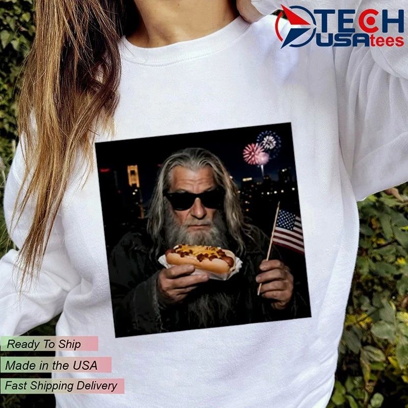 Gandalf Wizard Hot Dog 4th Of July shirt
