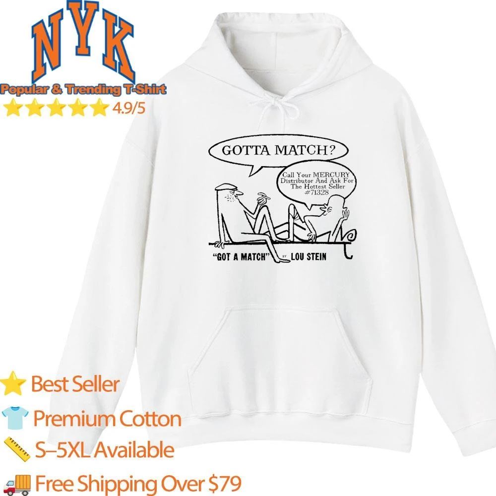 Lou Stein Got a Match Mercury Records Retro Comic Cartoon Shirt
