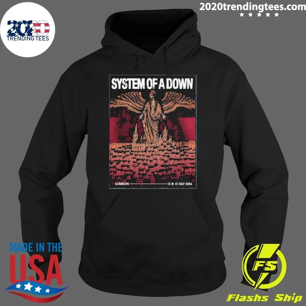 System Of A Down SOAD London UK At Tottenham Stadium On 13 and 15 2026 Tee Shirt