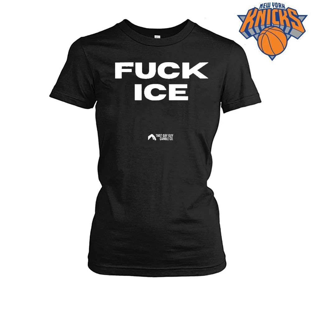 Fuck Ice That Gay Guy Candle Co Bold Minimalist Statement Shirt