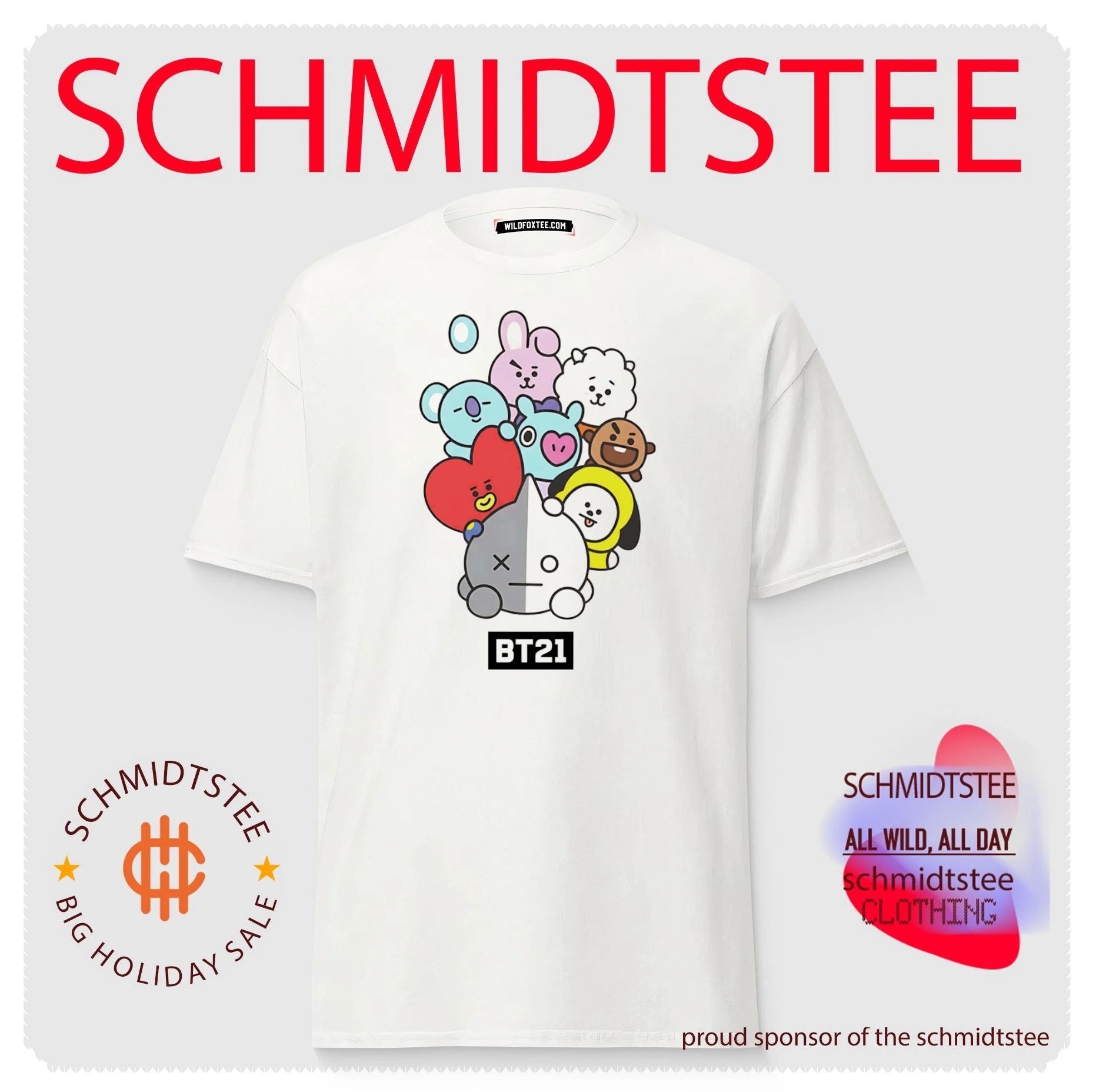 BT21 Cute Kpop Character Cartoon shirt