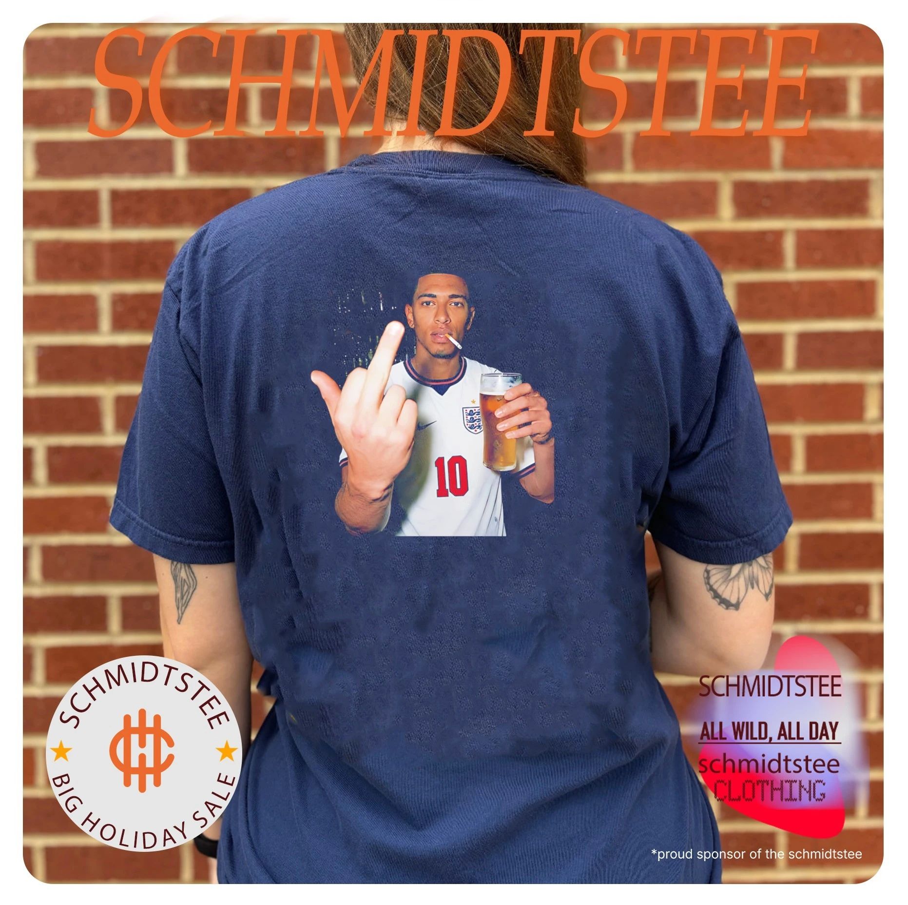 England Jude Bellingham 2026 World Cup middle finger shirt