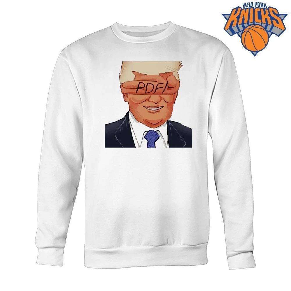Funny Trump PDF Blindfold Political Cartoon Meme Shirt