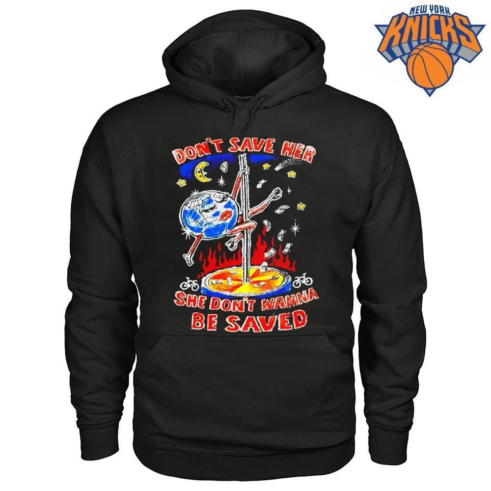 Dont Save Her She Dont Wanna Be Saved Earth Pole Dance Vintage Casual Shirt
