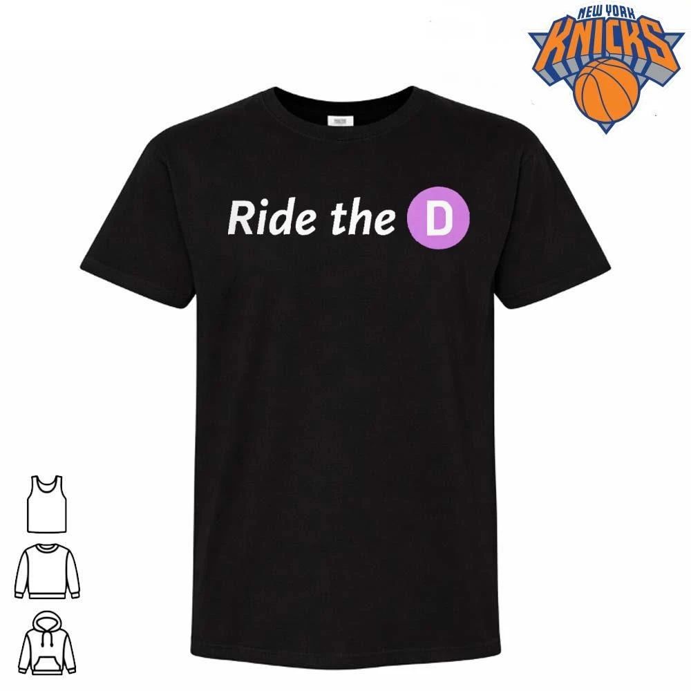 Ride The D New York City Subway Train Funny Graphic Shirt