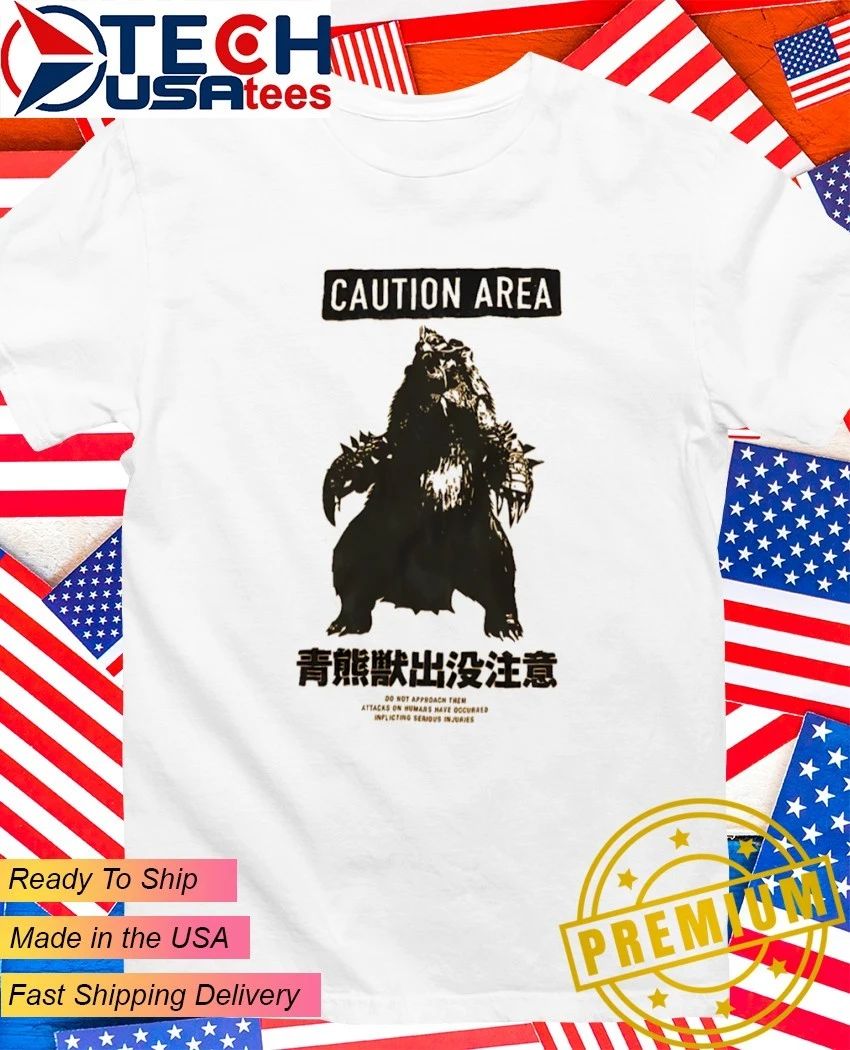 Caution Area Monster Hunter Japanese shirt
