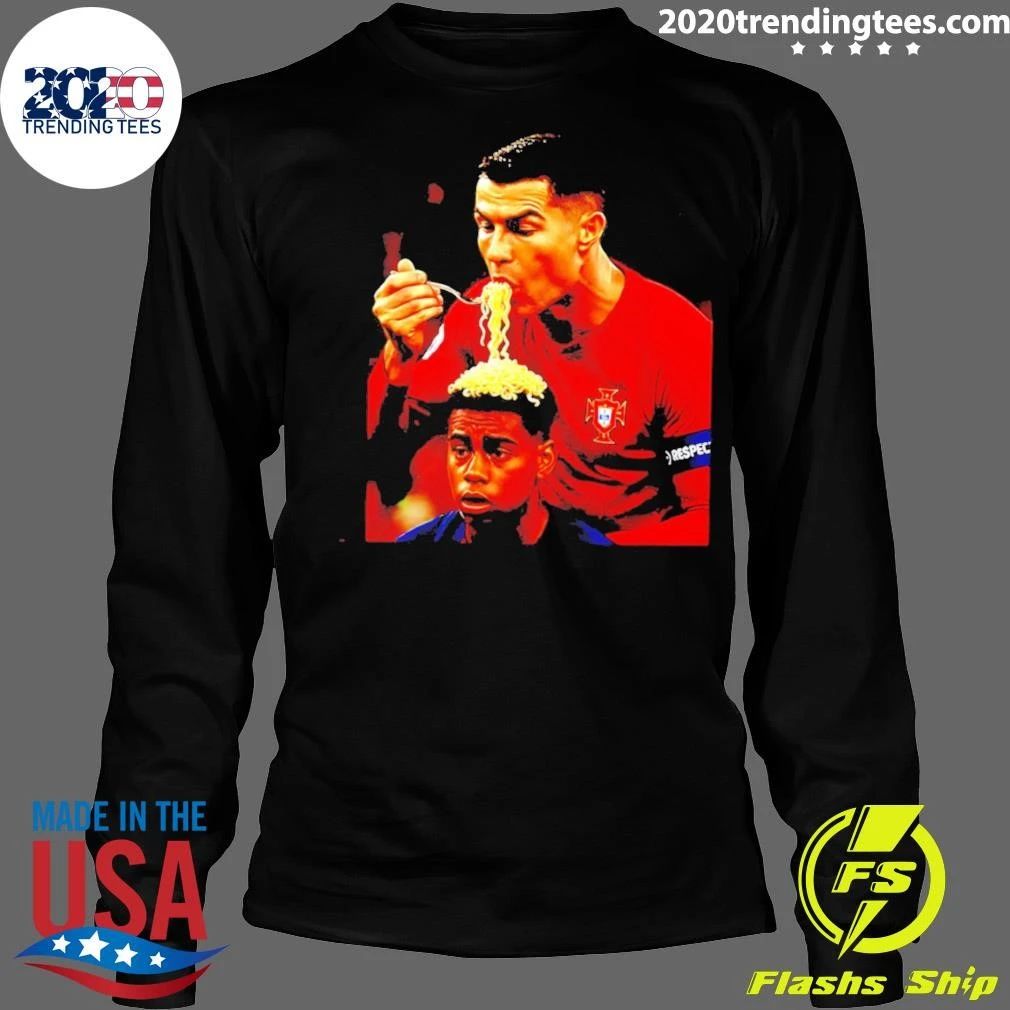 Cristiano Ronaldo Eating Noodles Meme Portugal Shirt