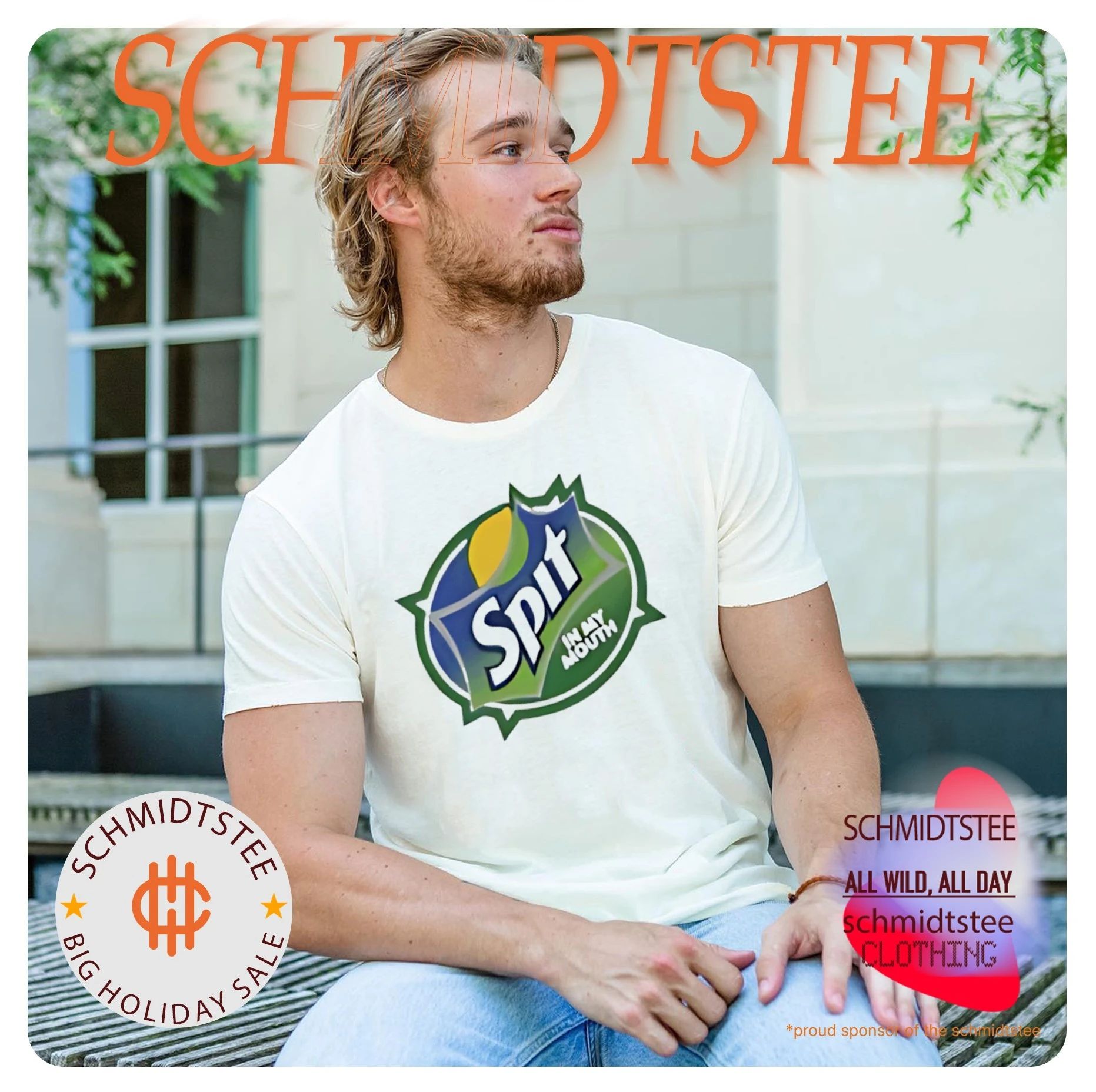 Sprite logo parody Spit in my mouth funny shirt