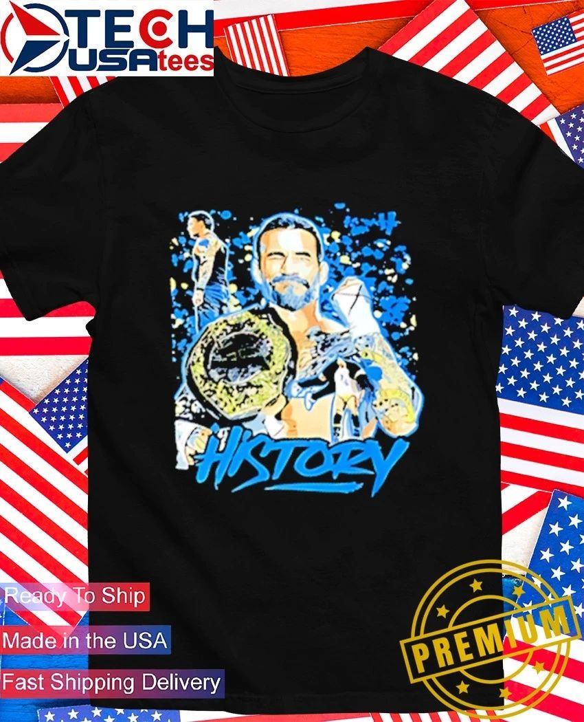 CM Punk History graphic shirt
