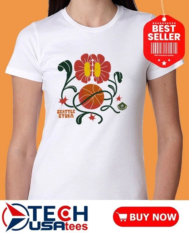 Seattle Storm Basketball WNBA flowers shirt