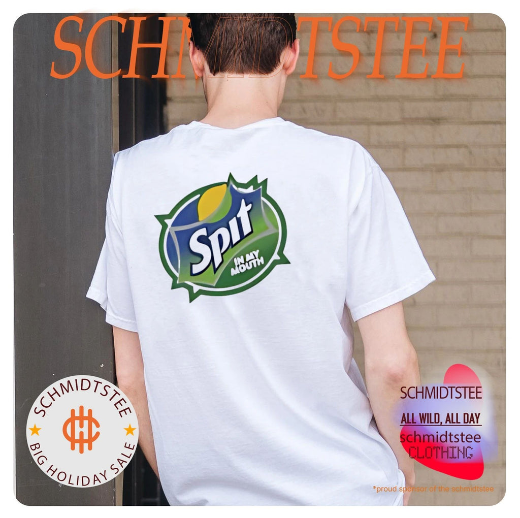 Sprite logo parody Spit in my mouth funny shirt