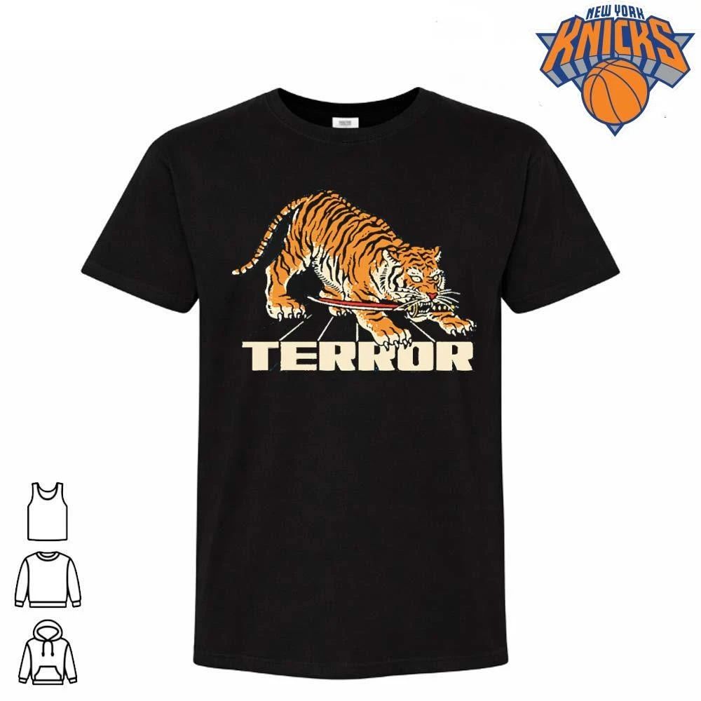 Vintage Japanese Tiger Katana Terror Graphic Aesthetic Streetwear Shirt