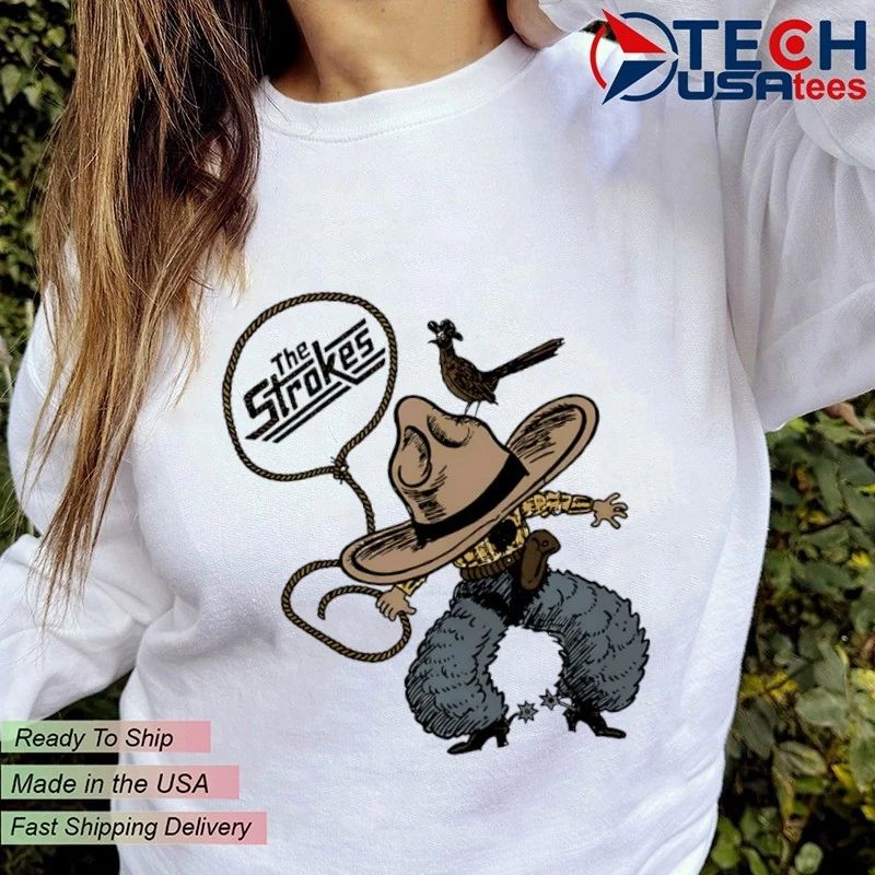 The Strokes illustrated cowboy shirt