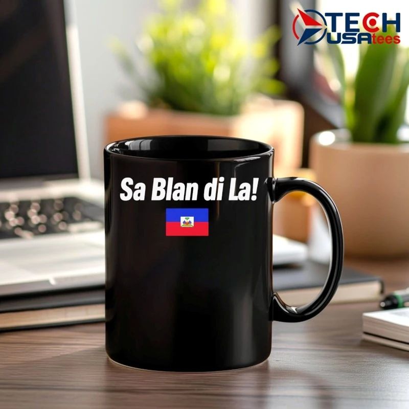 Sa Blan Di La Haitian flag shirt