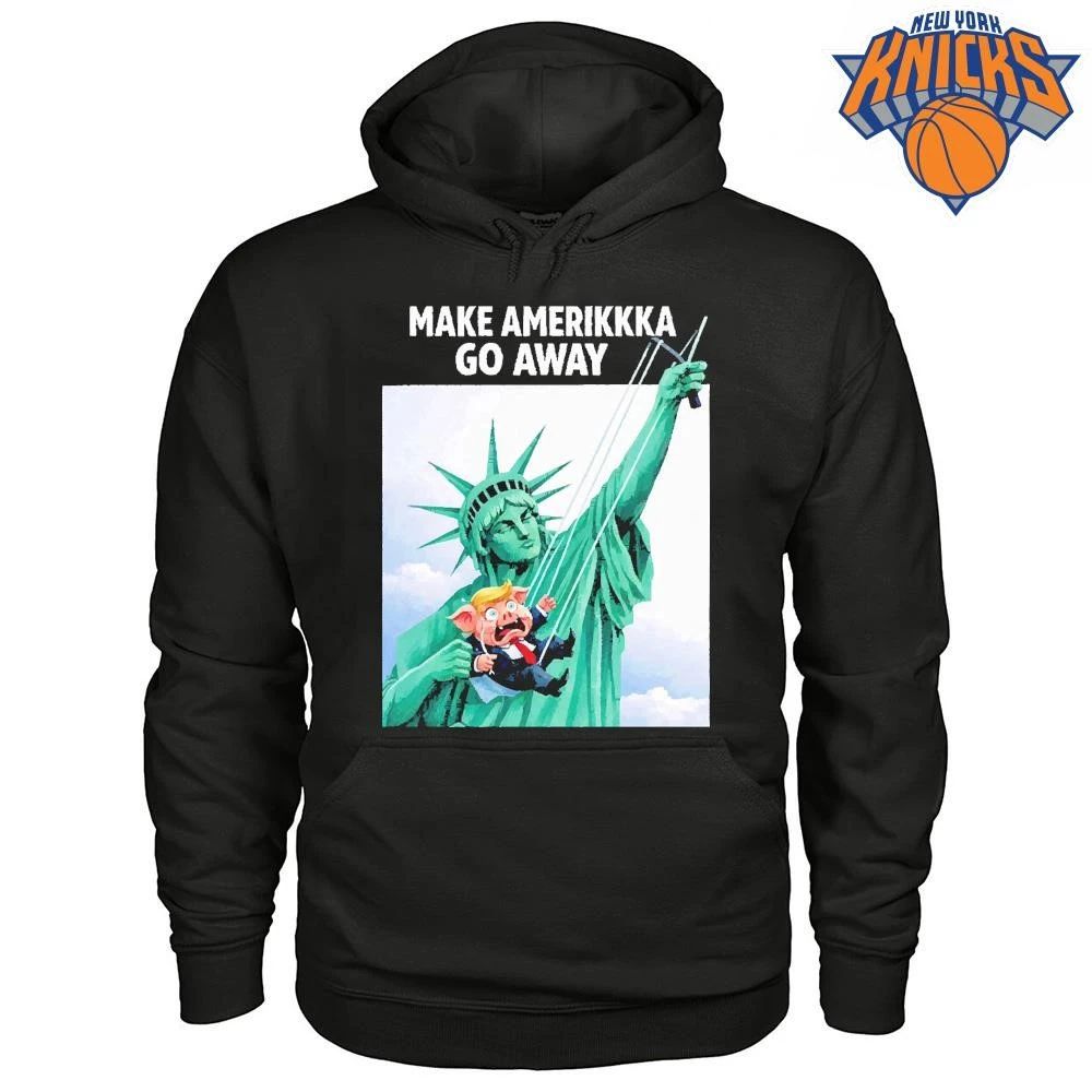 Make Amerikkka Go Away Statue Of Liberty Slingshot Anti Trump Pig Parody Shirt