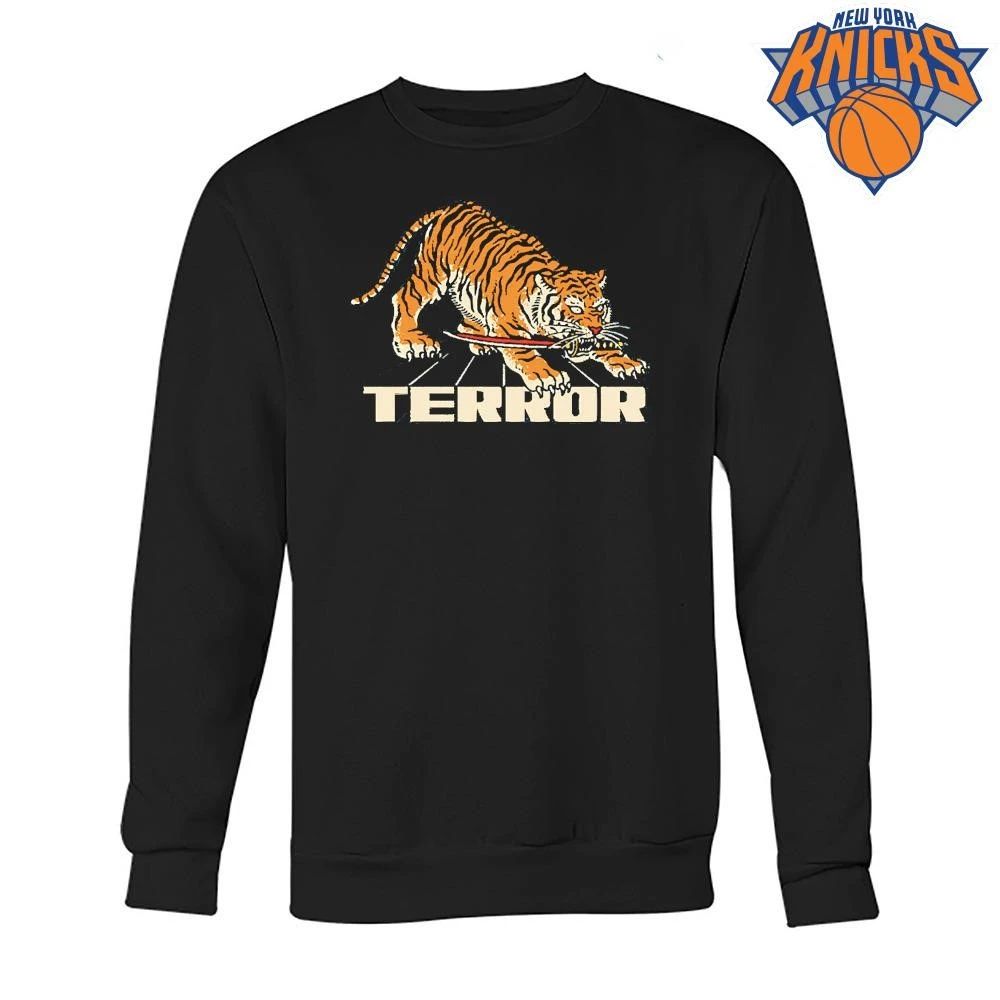 Vintage Japanese Tiger Katana Terror Graphic Aesthetic Streetwear Shirt