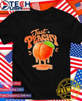 Just peachy dripping fruit shirt