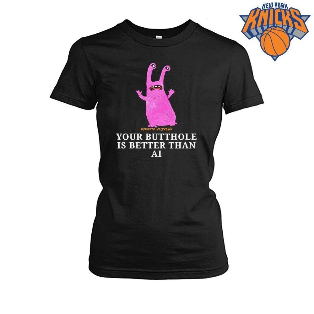 Pink Alien Monster Funky Text Funny AI Joke Merch Shirt