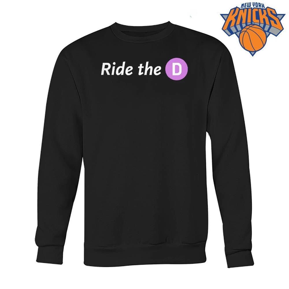 Ride The D New York City Subway Train Funny Graphic Shirt