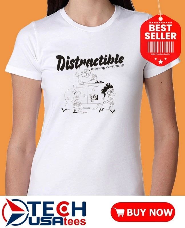 Distractible moving company shirt
