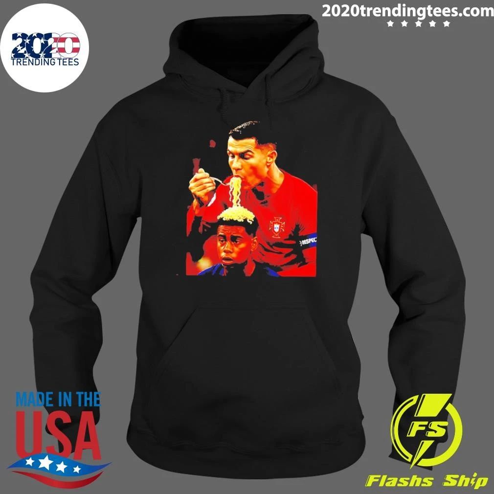 Cristiano Ronaldo Eating Noodles Meme Portugal Shirt