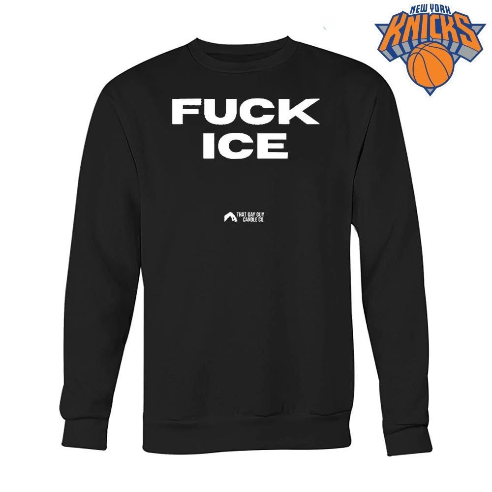 Fuck Ice That Gay Guy Candle Co Bold Minimalist Statement Shirt