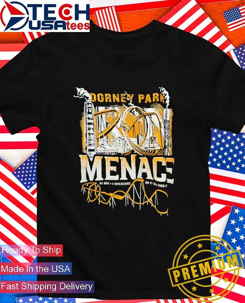 Dorney Park Iron Menace signature shirt