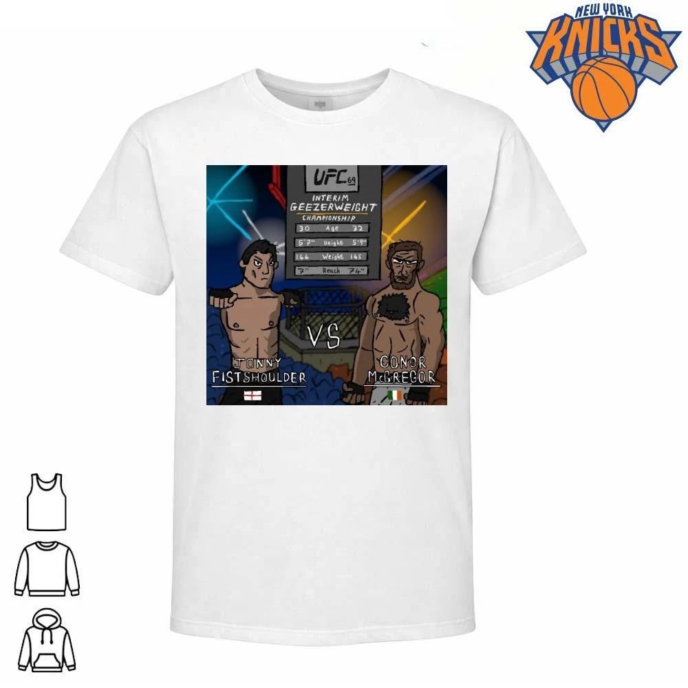 UFC Interim Geezerweight Championship Jonny Fistshoulder vs Conor McGregor Funny Meme Cartoon Shirt