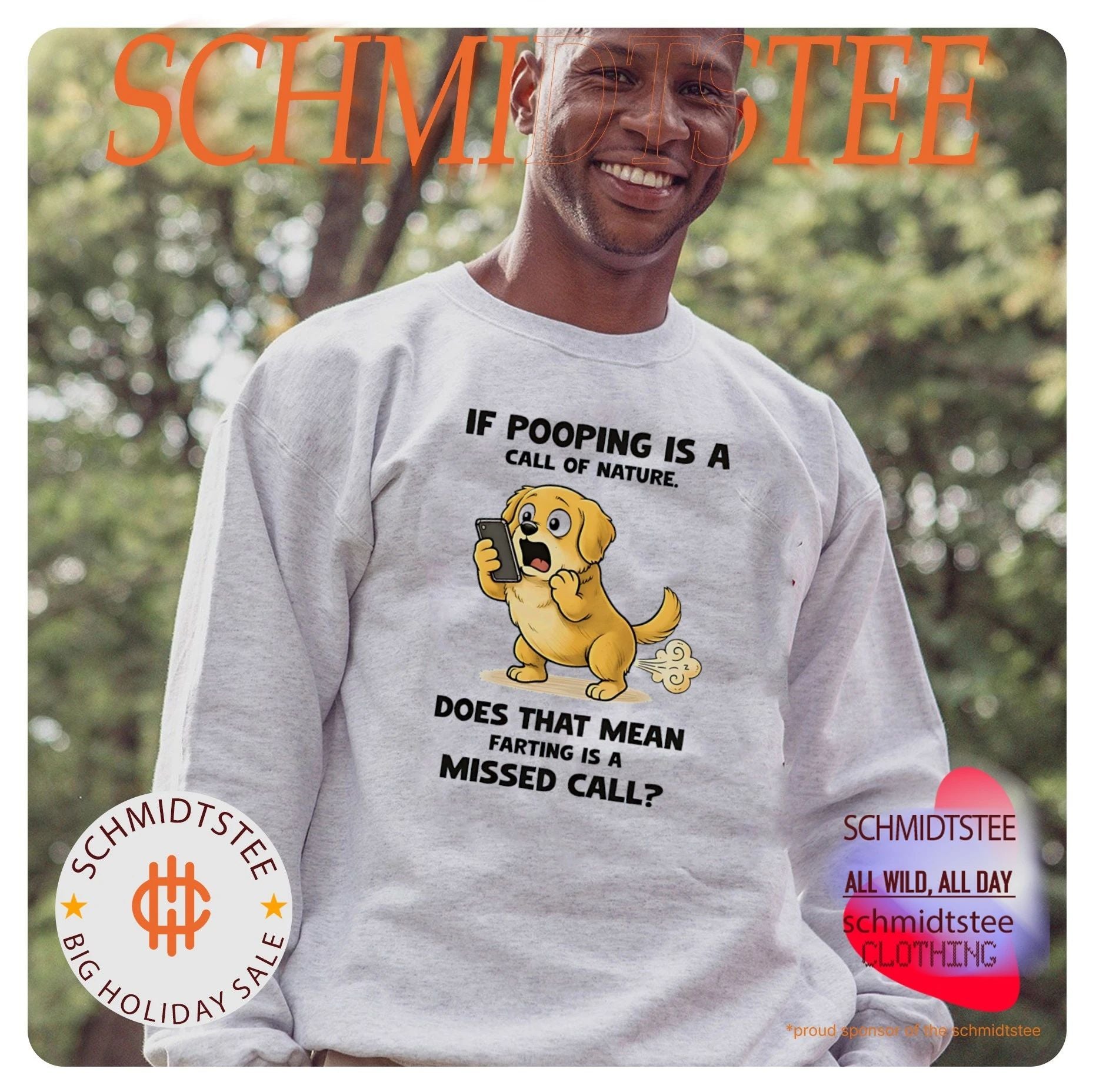 Dog if pooping is a call of nature does that mean farting is a missed call shirt