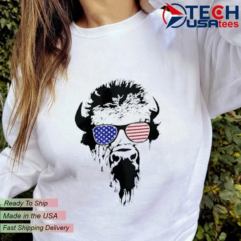 American Buffalo glasses shirt
