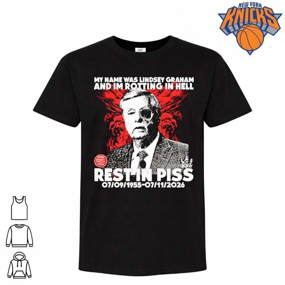 Lindsey Graham Rest In Piss Anti Political Satire shirt
