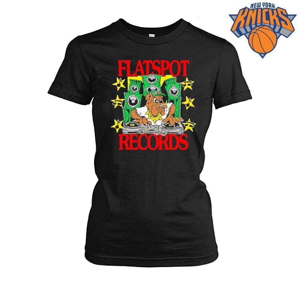 Flatspot Records DJ Bulldog Hardcore Punk Music Black Shirt