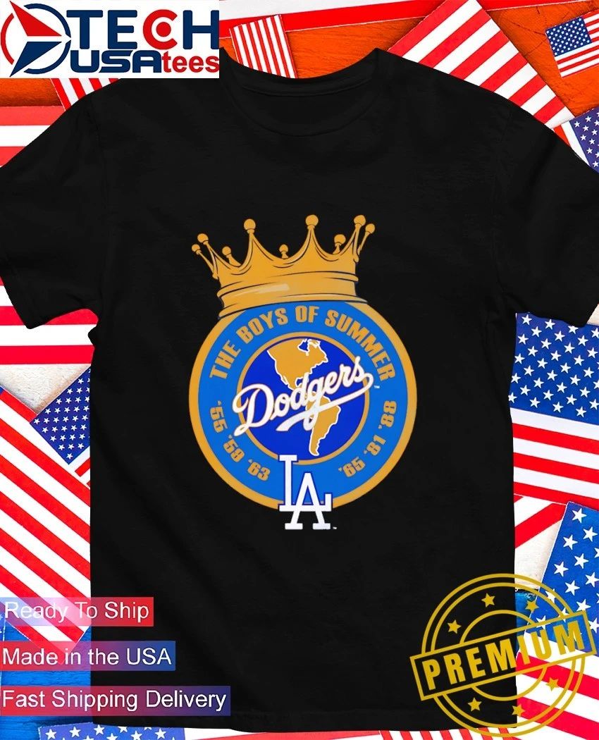 Los Angeles Dodgers The Boys of Summer Crown logo shirt