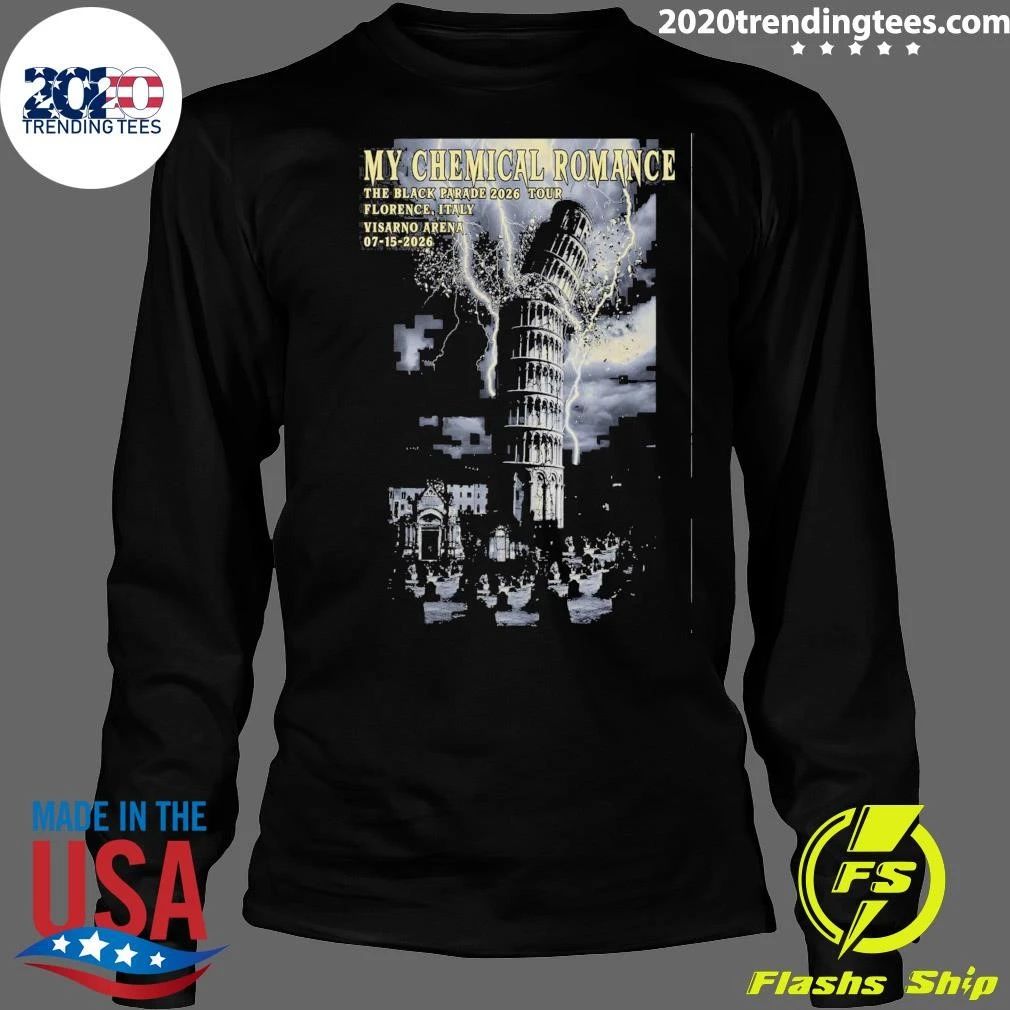 My Chemical Romance Visarno Arena In Florence Italy July 15 2026 Shirt