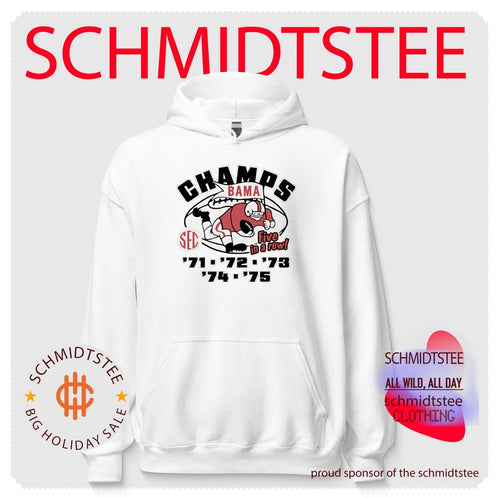 Alabama Football 5 Consecutive SEC Titles 1970s Five in a row Vintage shirt