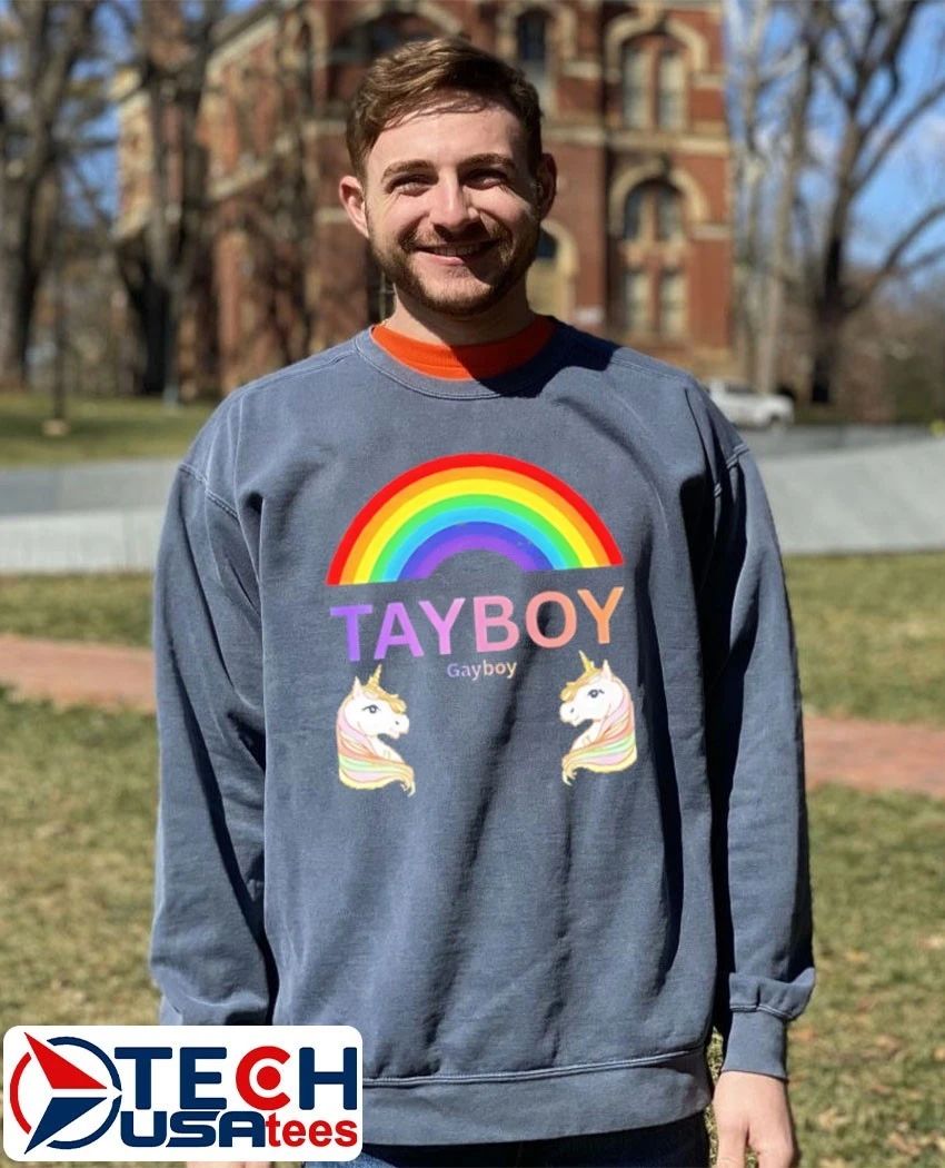 Tay boy gay boy unicorn rainbow shirt